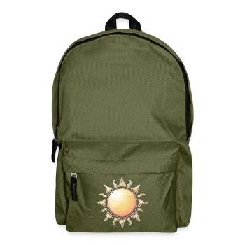 Strahlender Sonnenschliff Natur Design - Rucksack - Olivgrün - Vorne