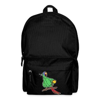 Papagei Vogel Tier Haustier Tropisch Zootiere - Rucksack - Schwarz - Vorne