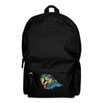 Papagei Vogel Tier Zoo Vogelliebhaber Afrika - Rucksack - Schwarz - Vorne