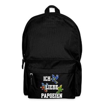 Perroquet Bird Lover Animal Birds Déclaration - Sac à dos - noir - Devant