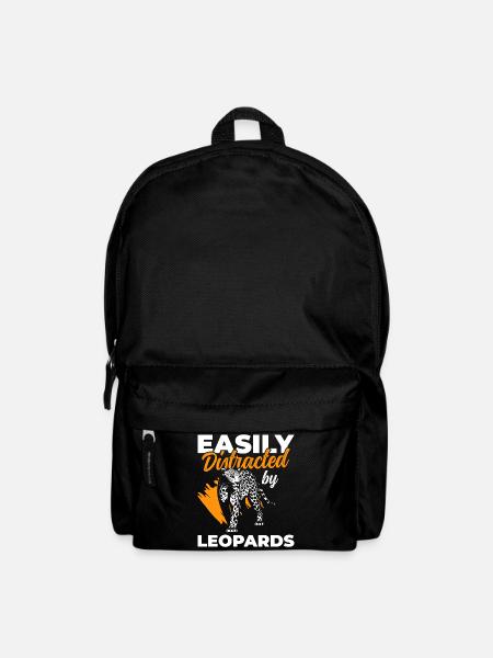 Leopard Jagd Großkatze Tier - Rucksack - Schwarz