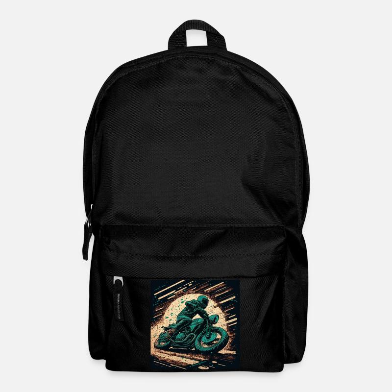 Caferacer vert foncé - Sac à dos - noir