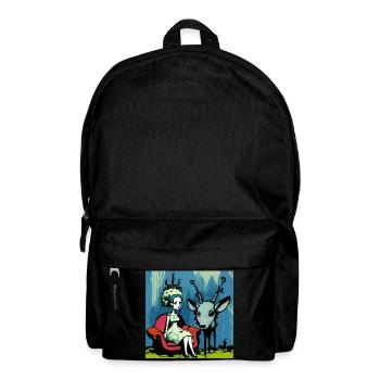 Psychedelic deer 01 - Sac à dos - noir - Devant