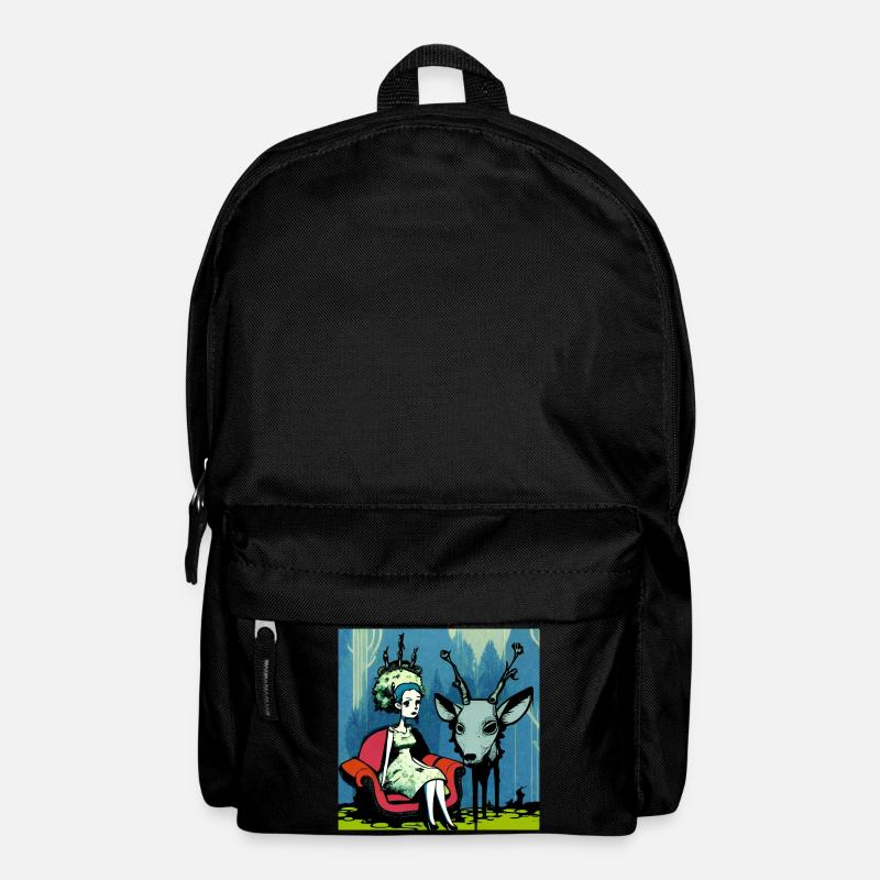 Psychedelic deer 01 - Backpack - black