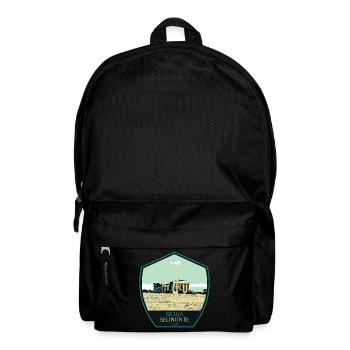 Illustration Greek Temple in Selinunte, Sicily - Backpack - black - Front