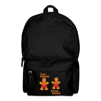 Leb und Sterbkuchen gepunktet - Rucksack - Schwarz - Vorne
