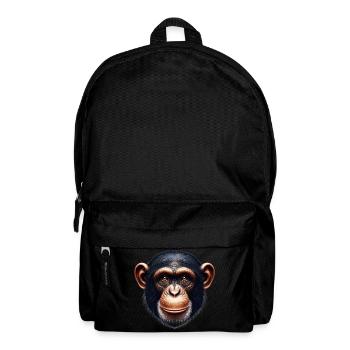 Singe chimpanzé - Sac à dos - noir - Devant