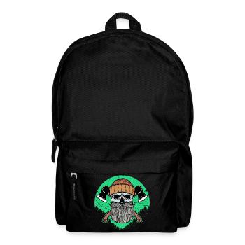 wood forest axe lumberjack woodwork woodwork woodwork - Backpack - black - Front