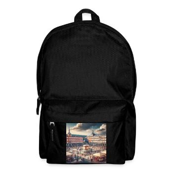 Plaza Mayor in Madrid - Rucksack - Schwarz - Vorne