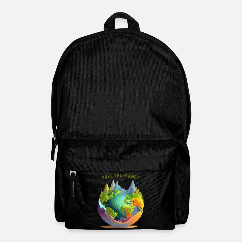 Rette den Planeten - Rucksack - Schwarz
