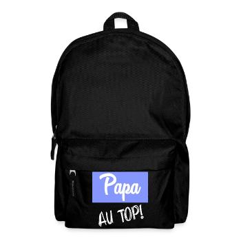 DAD. FATHER'S DAY. HAPPY FATHER'S DAY. HAPPY BIRTHDAY. - Backpack - black - Front