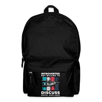 Model Builder Model Flying Hobby Pilot Aviator - Backpack - black - Front