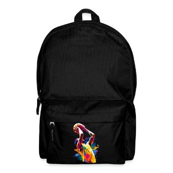 Man who plays basketball - Backpack - black - Front