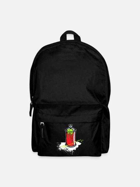 Kunst Strassenkunst Sprayer Graffiti Spraydose - Rucksack - Schwarz