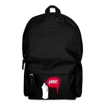 Bombe aérosol Graffiti pulvérisateur dessin Illustration - Sac à dos - noir - Devant