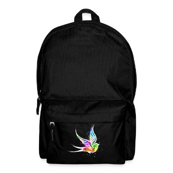 Bird Street Art Graffiti Drawing Illustration - Backpack - black - Front