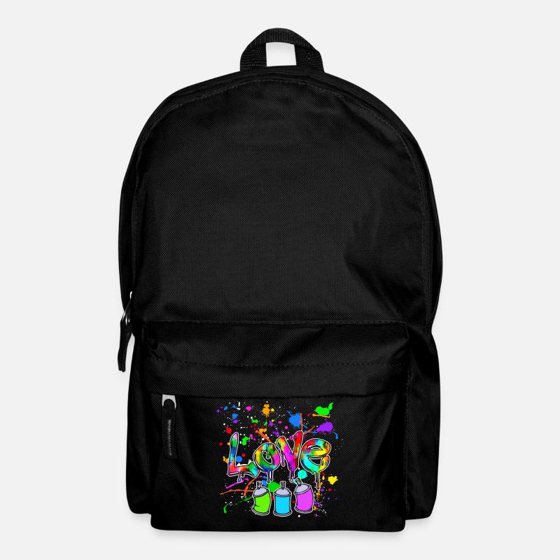 Wildstyle Graffiti Spraydose Sprayer Street Art - Rucksack - Schwarz