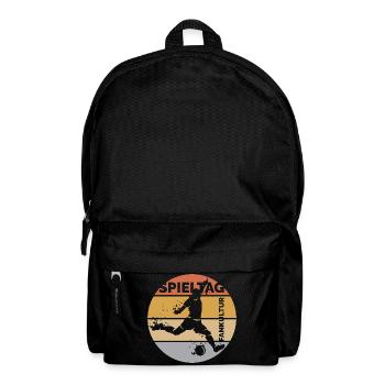 Gameday retro football fan league logo icon icon - Backpack - black - Front