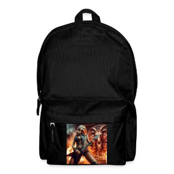 Heavy-Gitarrist in der Unterwelt - Rucksack - Schwarz - Vorne