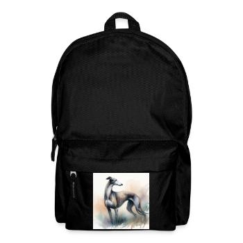 Aquarell Greyhound - Rucksack - Schwarz - Vorne