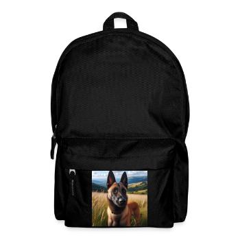 Belgischer Malinois - Rucksack - Schwarz - Vorne