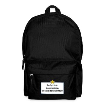 I'm talking to myself - Backpack - black - Front