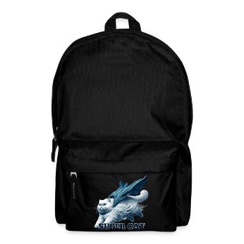 Super Cat Persian White Persian Cat Gift - Backpack - black - Front