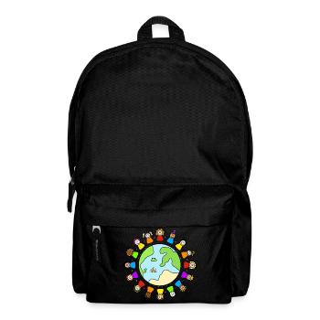 one world - World Children's Day - Backpack - black - Front