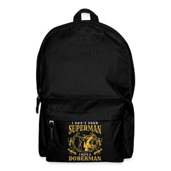 Dobermann Hunderasse Diensthund Hundefreund - Rucksack - Schwarz - Vorne