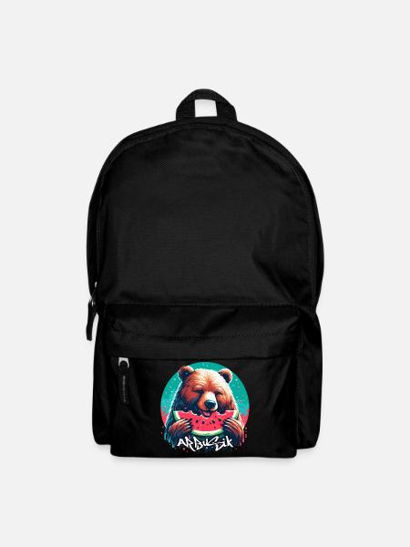 Wassermelone Arbusik Bär lecker Geschenk - Rucksack - Schwarz