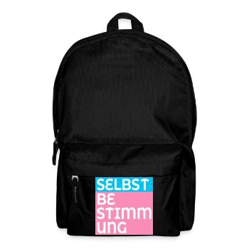 TRANS SELBSTBESTIMMUNG - Rucksack - Schwarz - Vorne