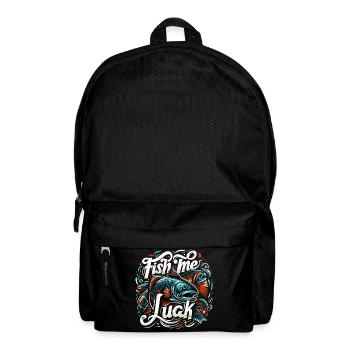 Fish Me Lucky Fishing Gift - Backpack - black - Front