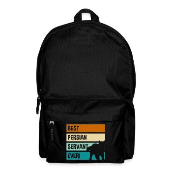 Katze Katzendame Chefin Katzenmama - Rucksack - Schwarz - Vorne