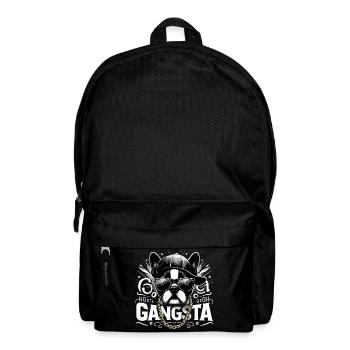 Boston Terrier Gangsta Gangster chien cadeau - Sac à dos - noir - Devant