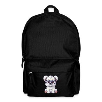 Miniatur Schnazuer Hunderasse Aquarell Cartoon K - Rucksack - Schwarz - Vorne
