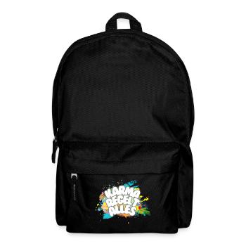 Karma regelt Alles - Rucksack - Schwarz - Vorne