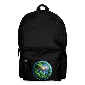 Sustainable Bio-Tech Fusion Cycle - Backpack - black - Front