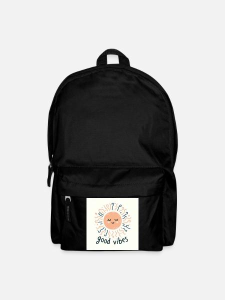 Eine zufriedene Sonne - Rucksack - Schwarz
