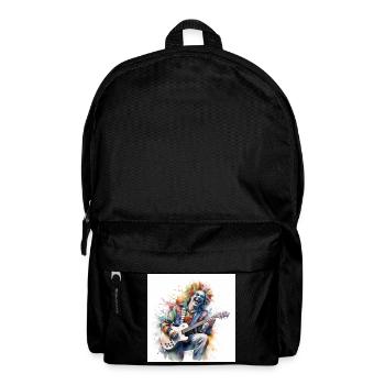 Ein Clown spielt Gitarre - Rucksack - Schwarz - Vorne