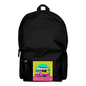 I love camping - Backpack - black - Front