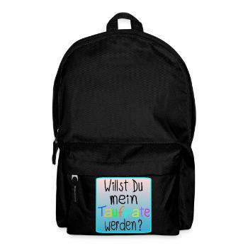 BABY TAUFE - TAUFPATE WERDEN - Rucksack - Schwarz - Vorne