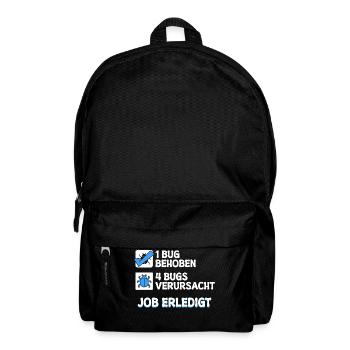 Developer Coden Skripting Bugs Debug Bugfixing - Backpack - black - Front