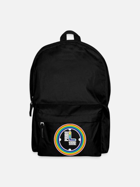 Horloge à anneau Rainbow Pride - Sac à dos - noir