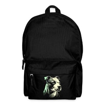 Staffordshire geometrischer Bullterrier, Staffy - Rucksack - Schwarz - Vorne