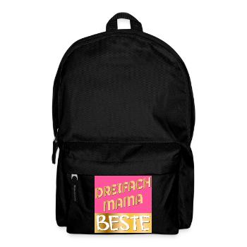 DREIFACH MAMA MUTTERTAG - Rucksack - Schwarz - Vorne