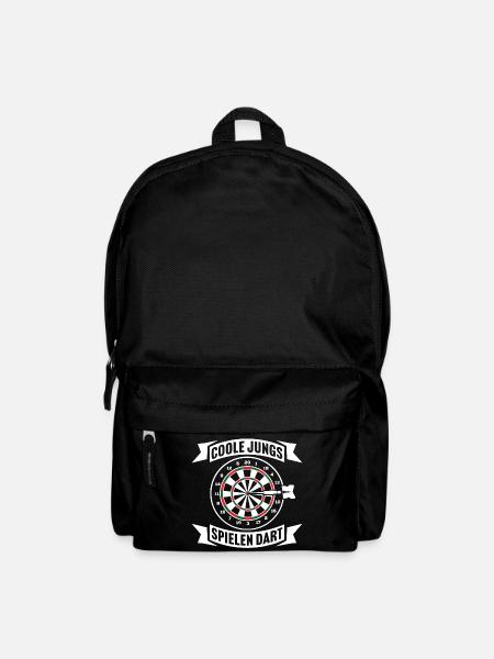 Coole Jungs spielen Dart Dartspieler - Rucksack - Schwarz