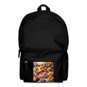 Spanische Tapas - Rucksack - Schwarz - Vorne