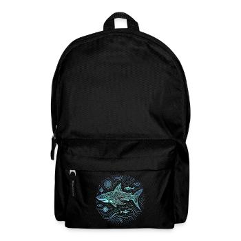 Shark Aboriginal Patterns Australia Shades Blue - Backpack - black - Front
