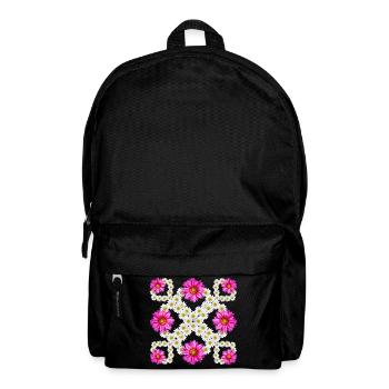 Gazania Marguerite Blossom Floral Pattern Daisies - Backpack - black - Front
