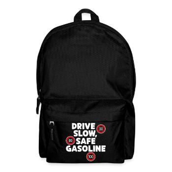 Gasoline Fuel Pump Energy Storage Refueling Statement - Backpack - black - Front